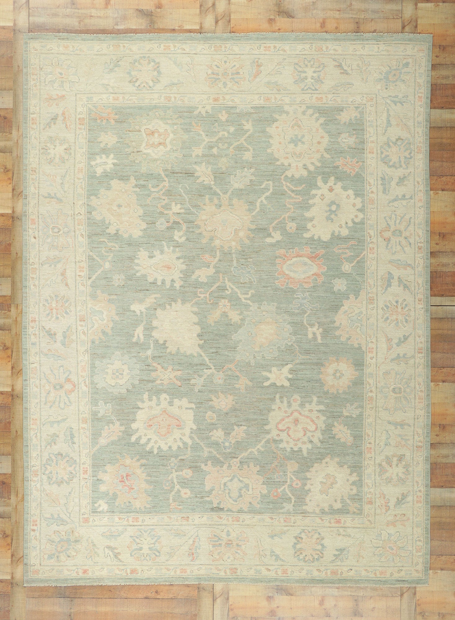 9 x 12 Vintage-Inspired Oushak Rug 80911