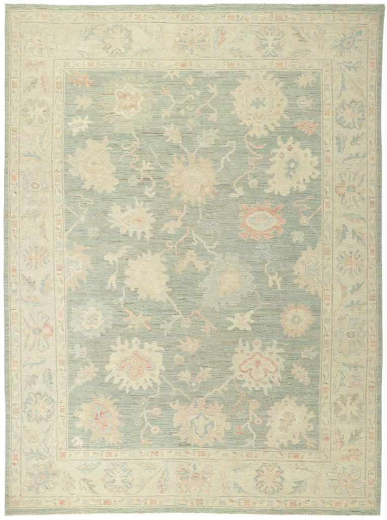 9 x 12 Vintage-Inspired Oushak Rug 80911