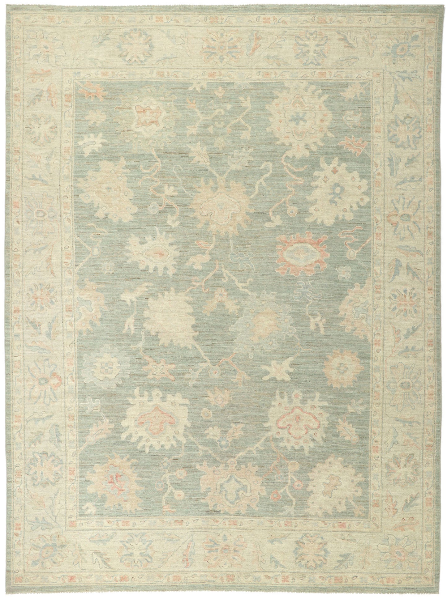 9 x 12 Vintage-Inspired Oushak Rug 80911