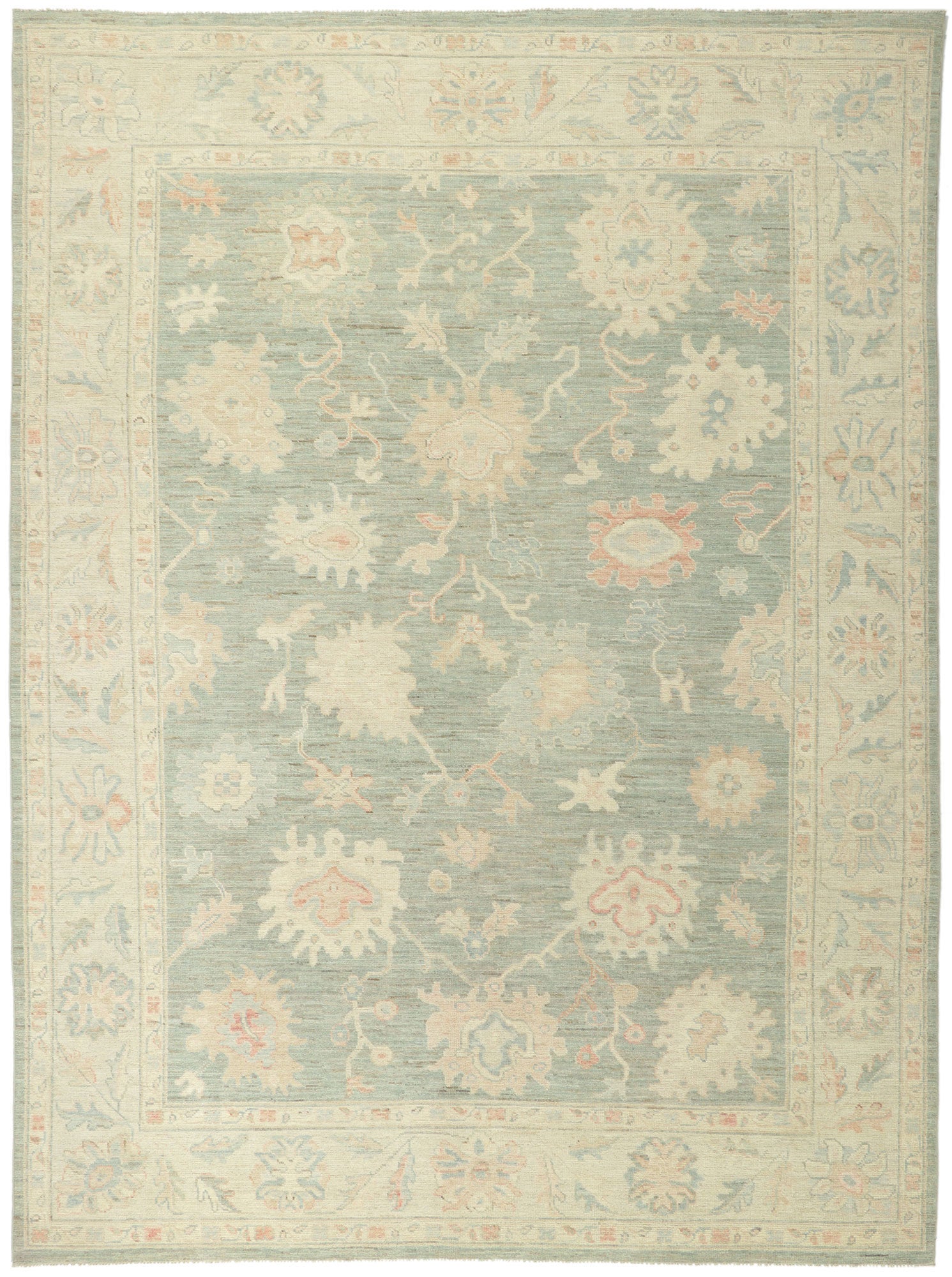9 x 12 Vintage-Inspired Oushak Rug 80911