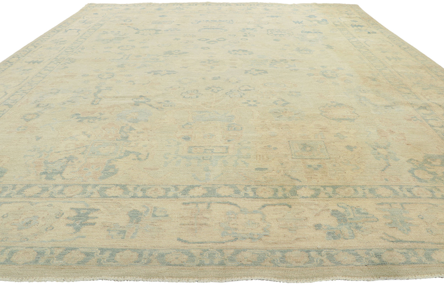 9 x 12 Vintage-Inspired Oushak Rug 80915