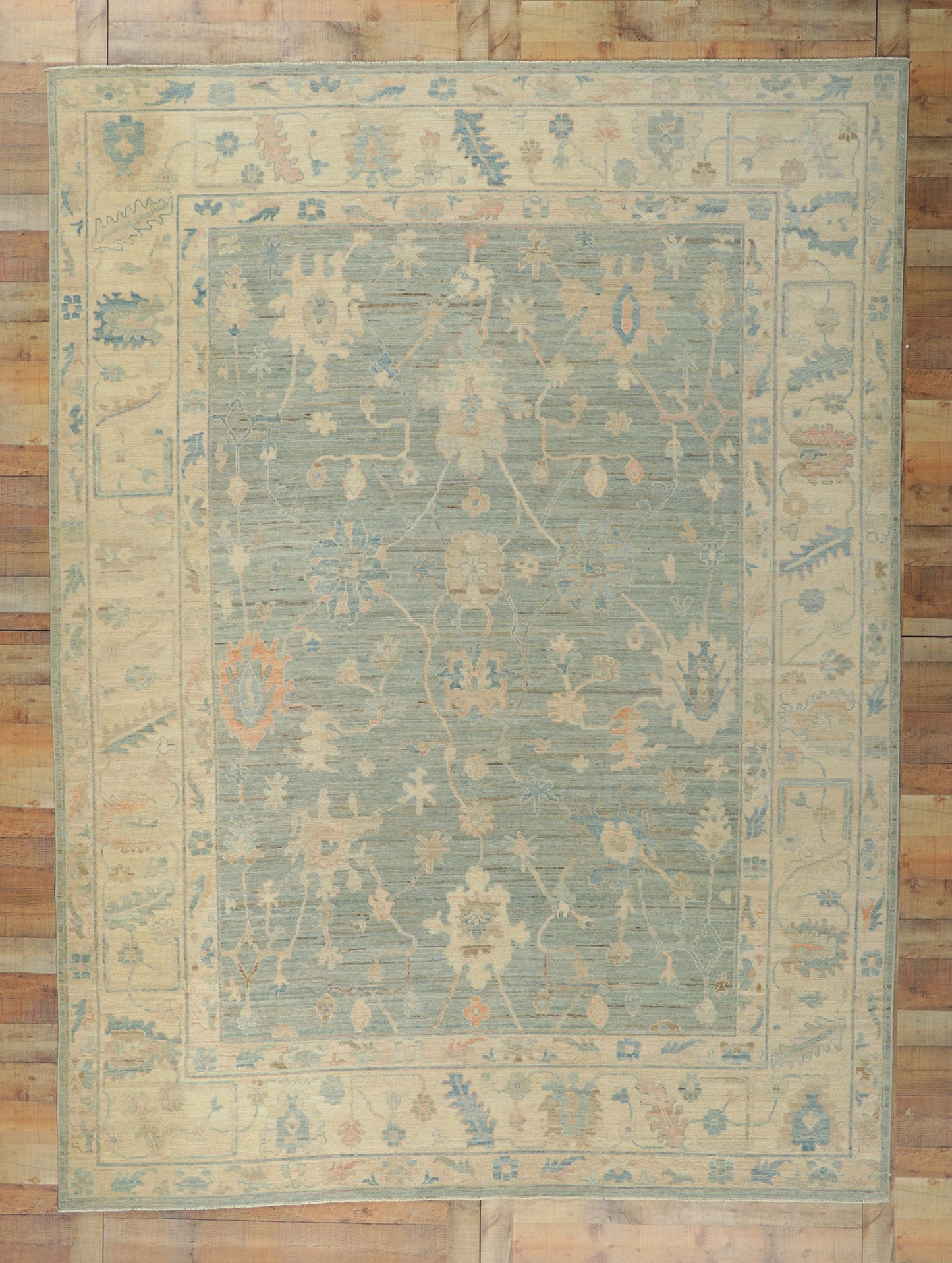 9 x 12 Vintage-Inspired Oushak Rug 80916