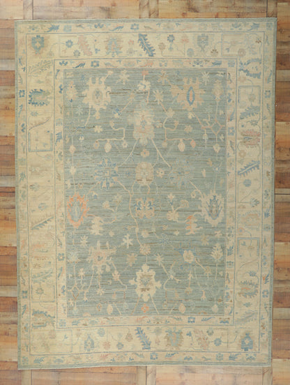 9 x 12 Vintage-Inspired Oushak Rug 80916