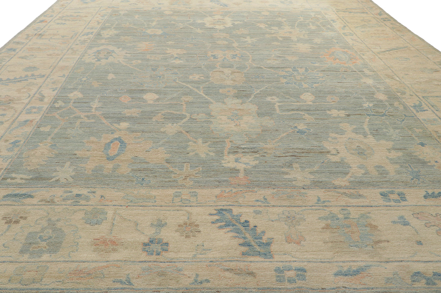 9 x 12 Vintage-Inspired Oushak Rug 80916