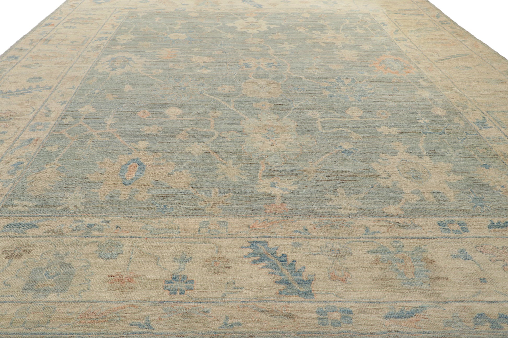 9 x 12 Vintage-Inspired Oushak Rug 80916