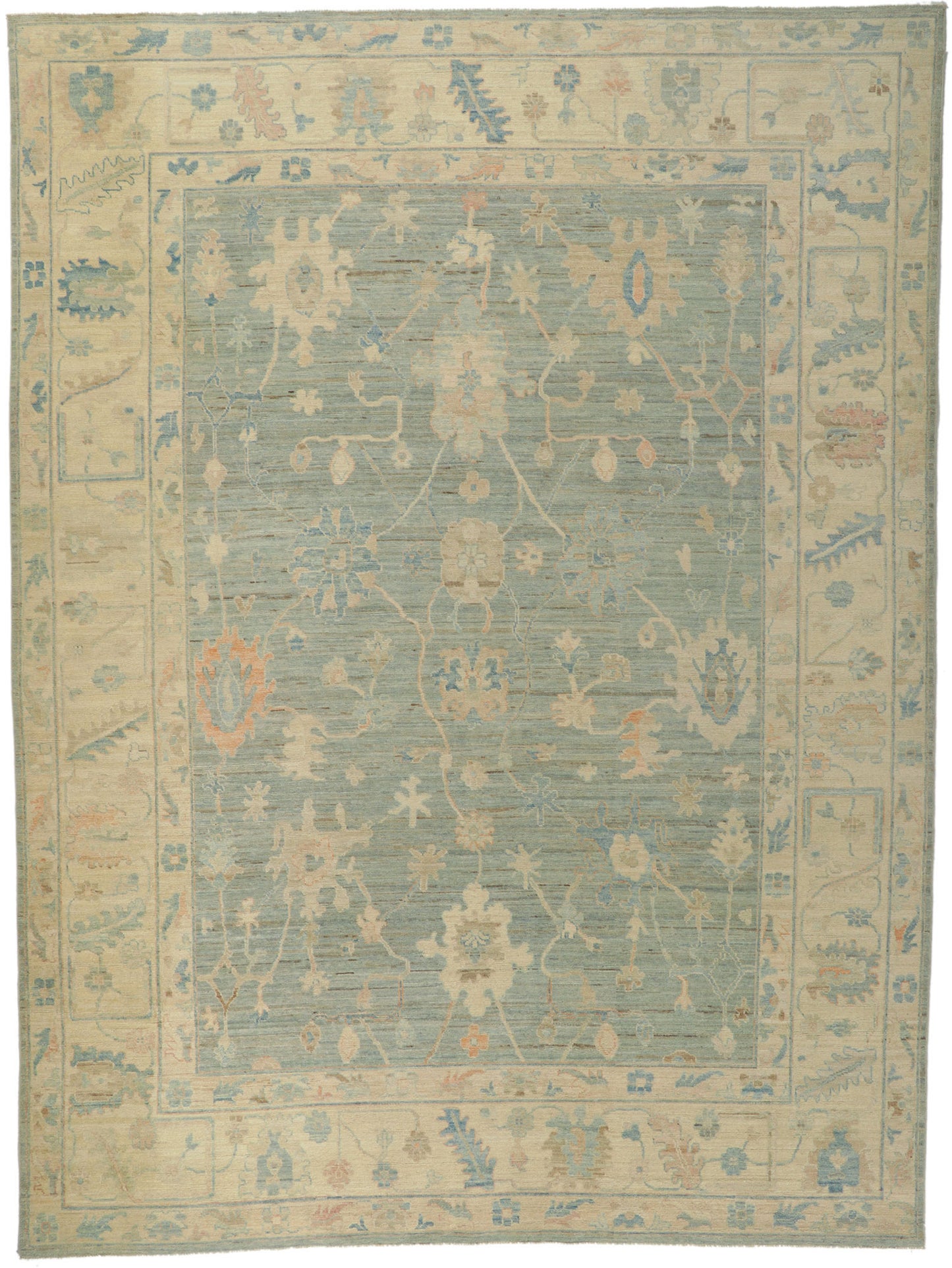 9 x 12 Vintage-Inspired Oushak Rug 80916