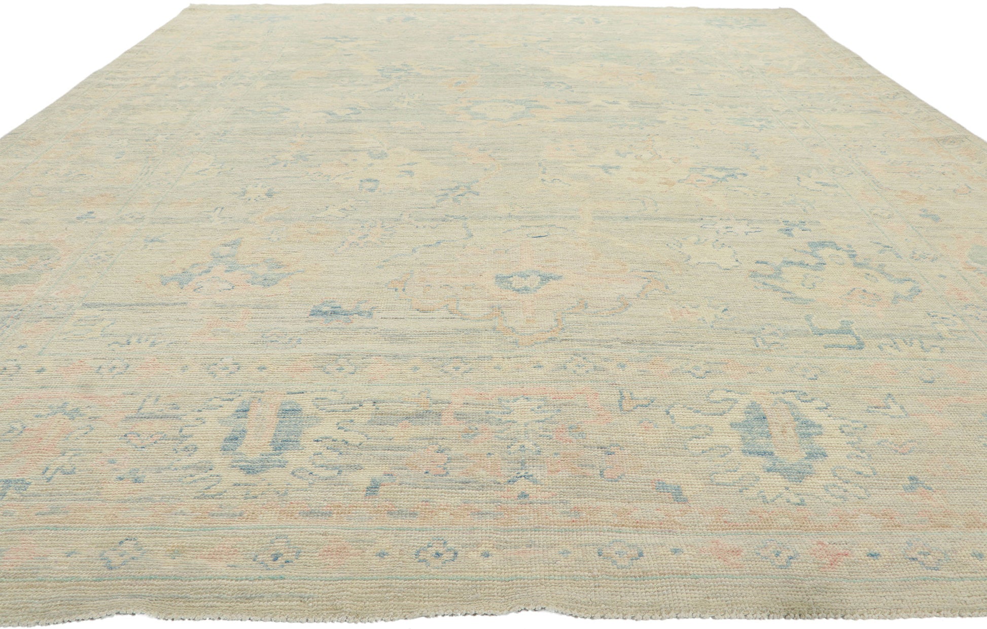 9 x 12 Vintage-Inspired Oushak Rug 80920