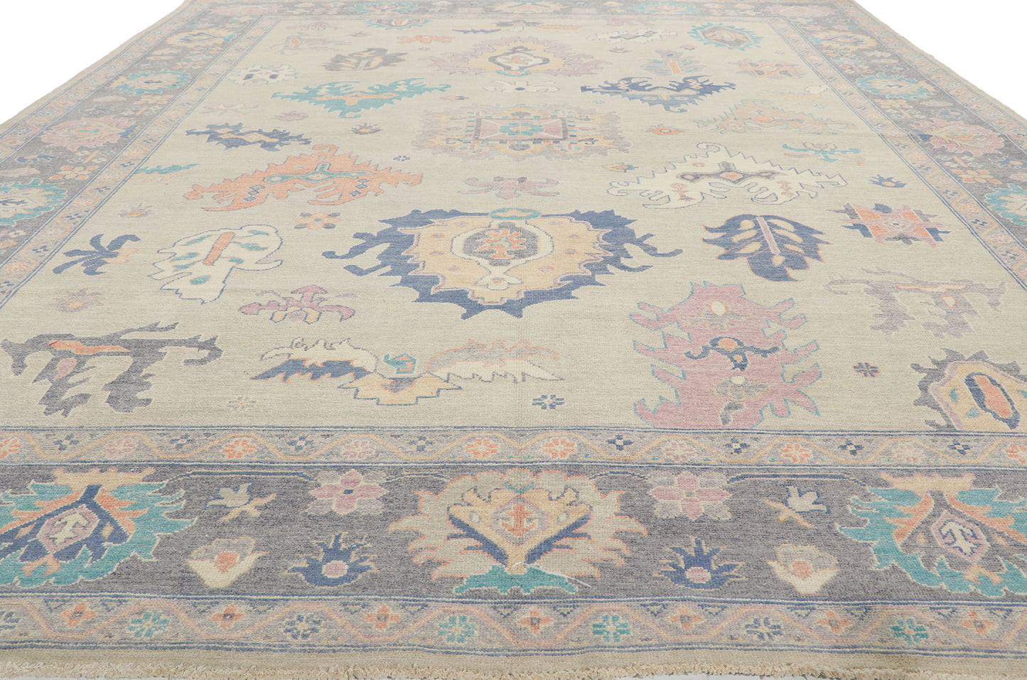 9 x 12 Colorful Oushak Rug 80943