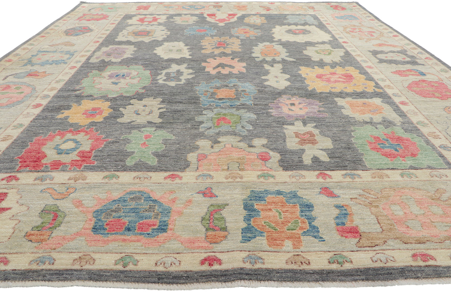 9 x 12 Colorful Oushak Rug 80957