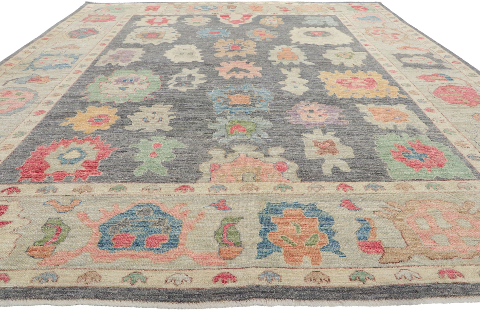 9 x 12 Colorful Oushak Rug 80957