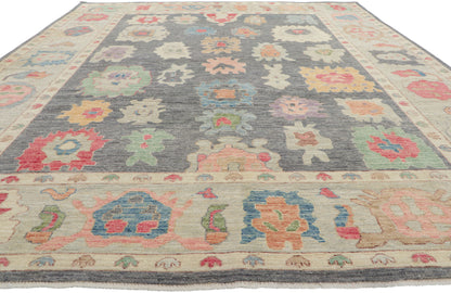 9 x 12 Colorful Oushak Rug 80957