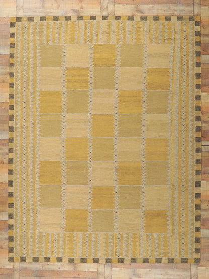 9 x 12 Scandinavian Modern Swedish Inspired Kilim Rug 30801