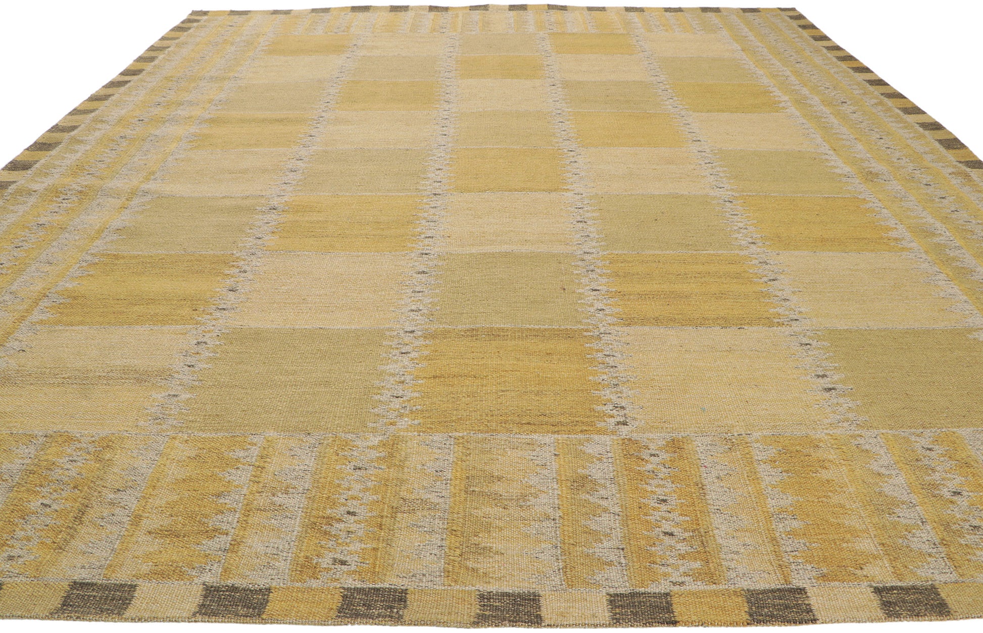 9 x 12 Scandinavian Modern Swedish Inspired Kilim Rug 30801