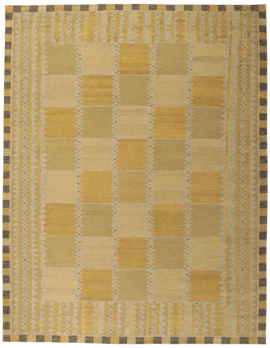 9 x 12 Scandinavian Modern Swedish Inspired Kilim Rug 30801