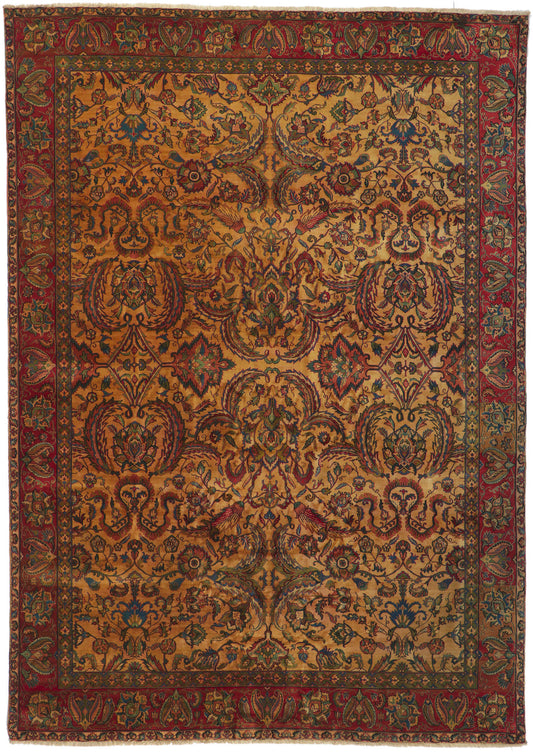 9 x 12 Vintage Indian Agra Rug 78287