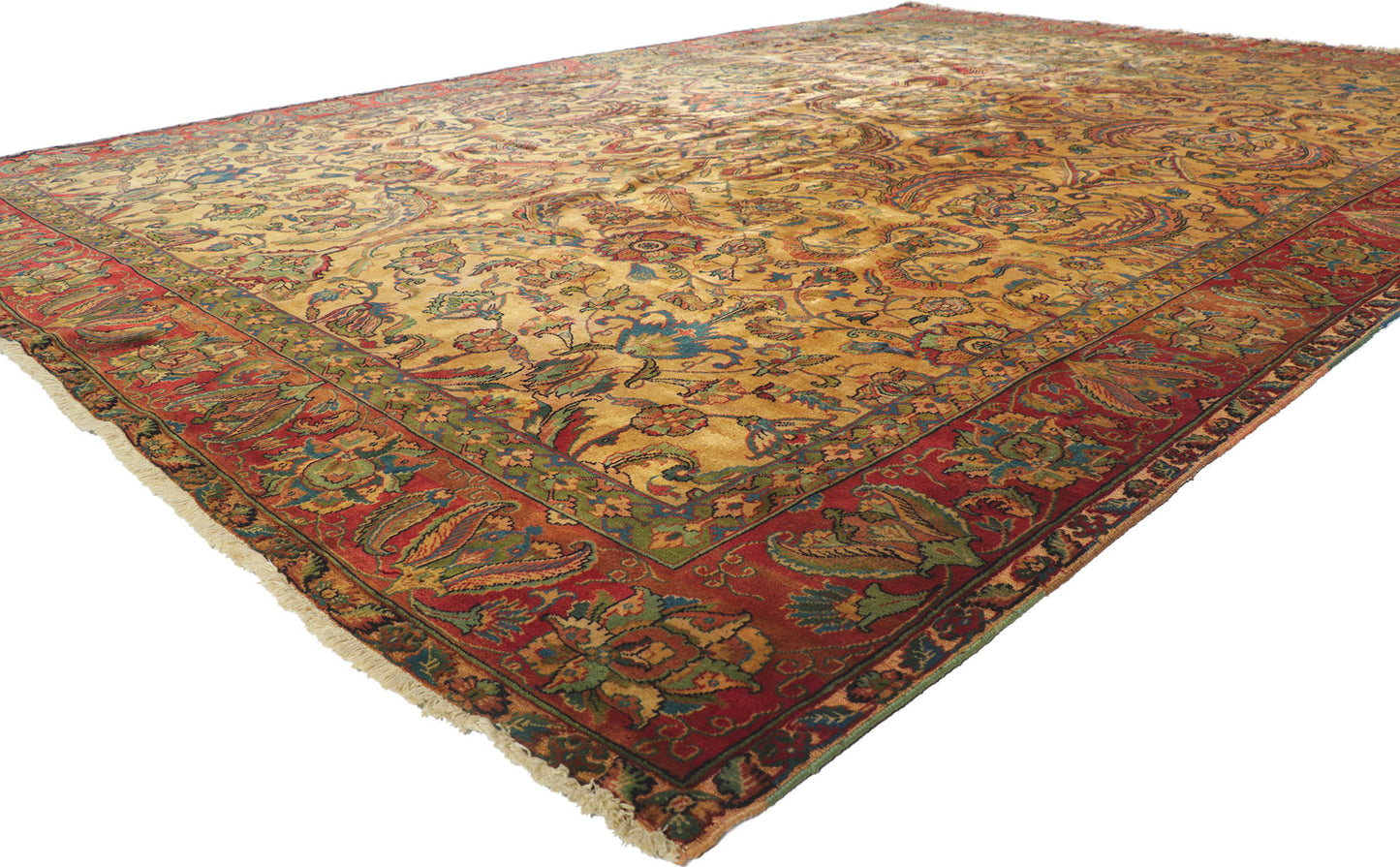 9 x 12 Vintage Indian Agra Rug 78287