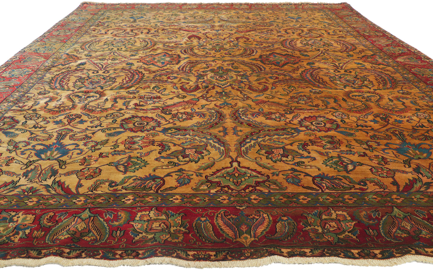 9 x 12 Vintage Indian Agra Rug 78287