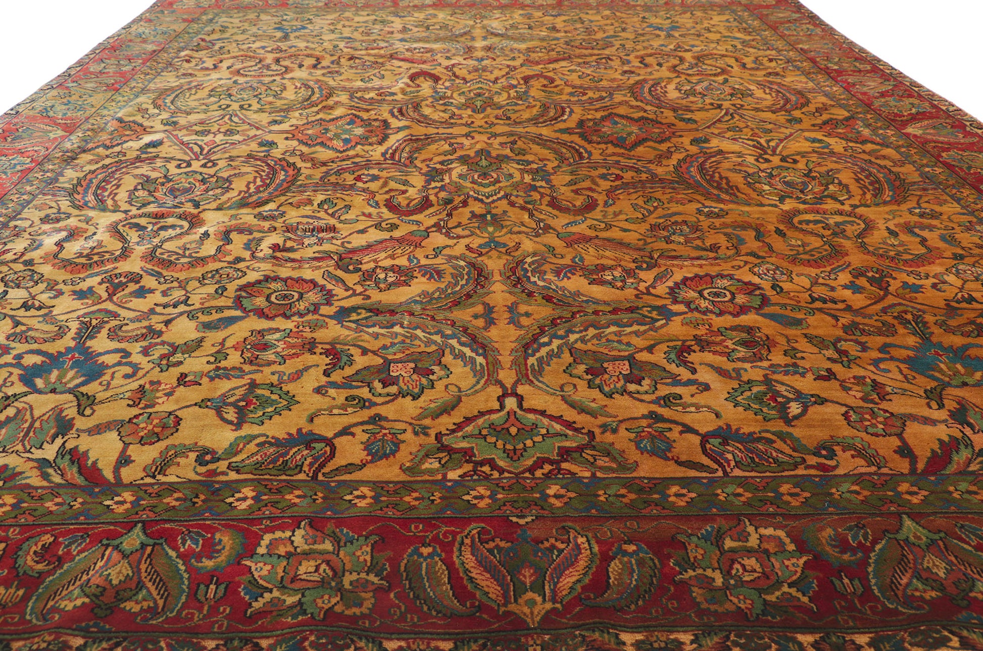 9 x 12 Vintage Indian Agra Rug 78287