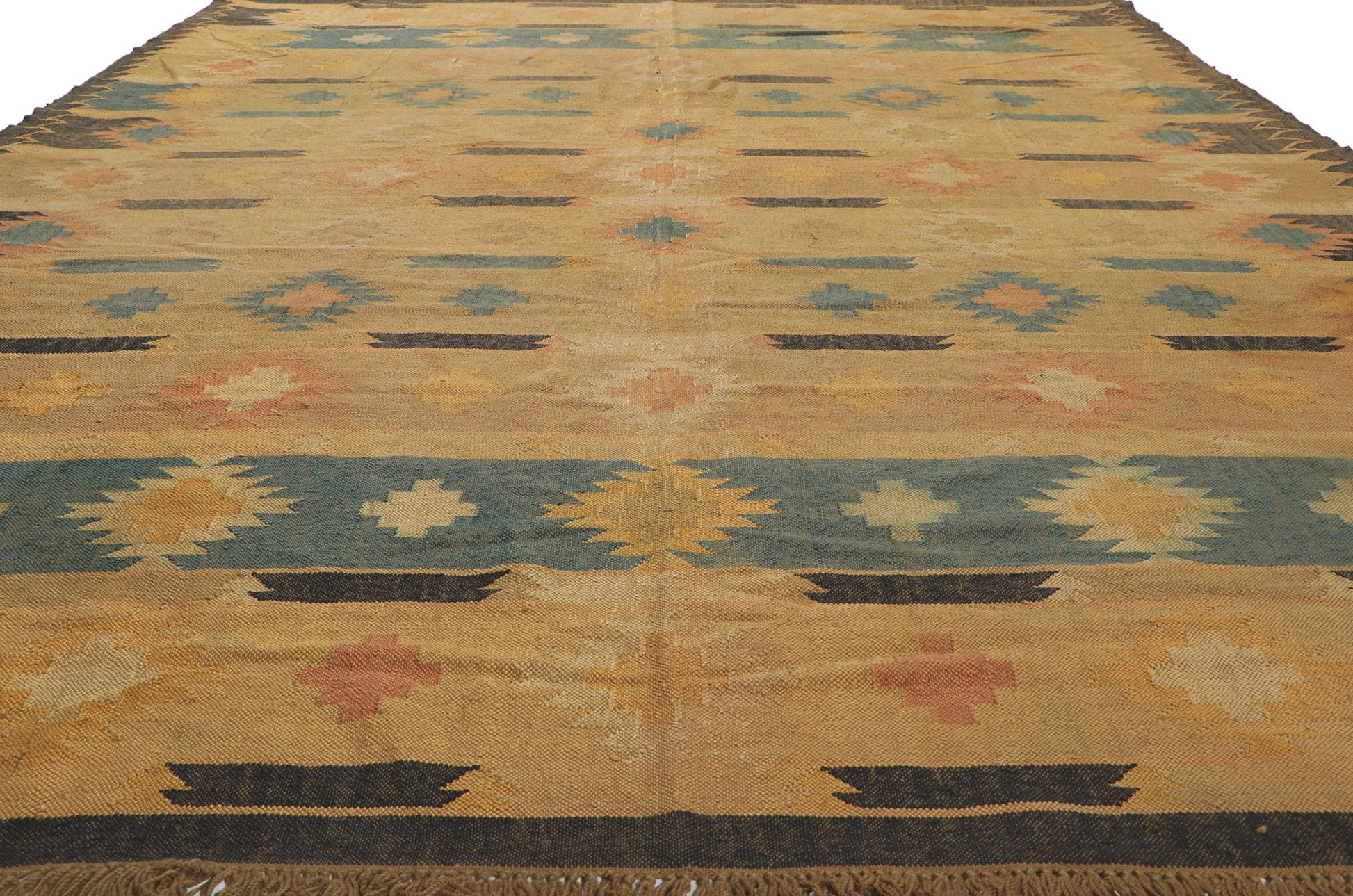 9 x 12 Vintage Indian Kilim Rug 78207