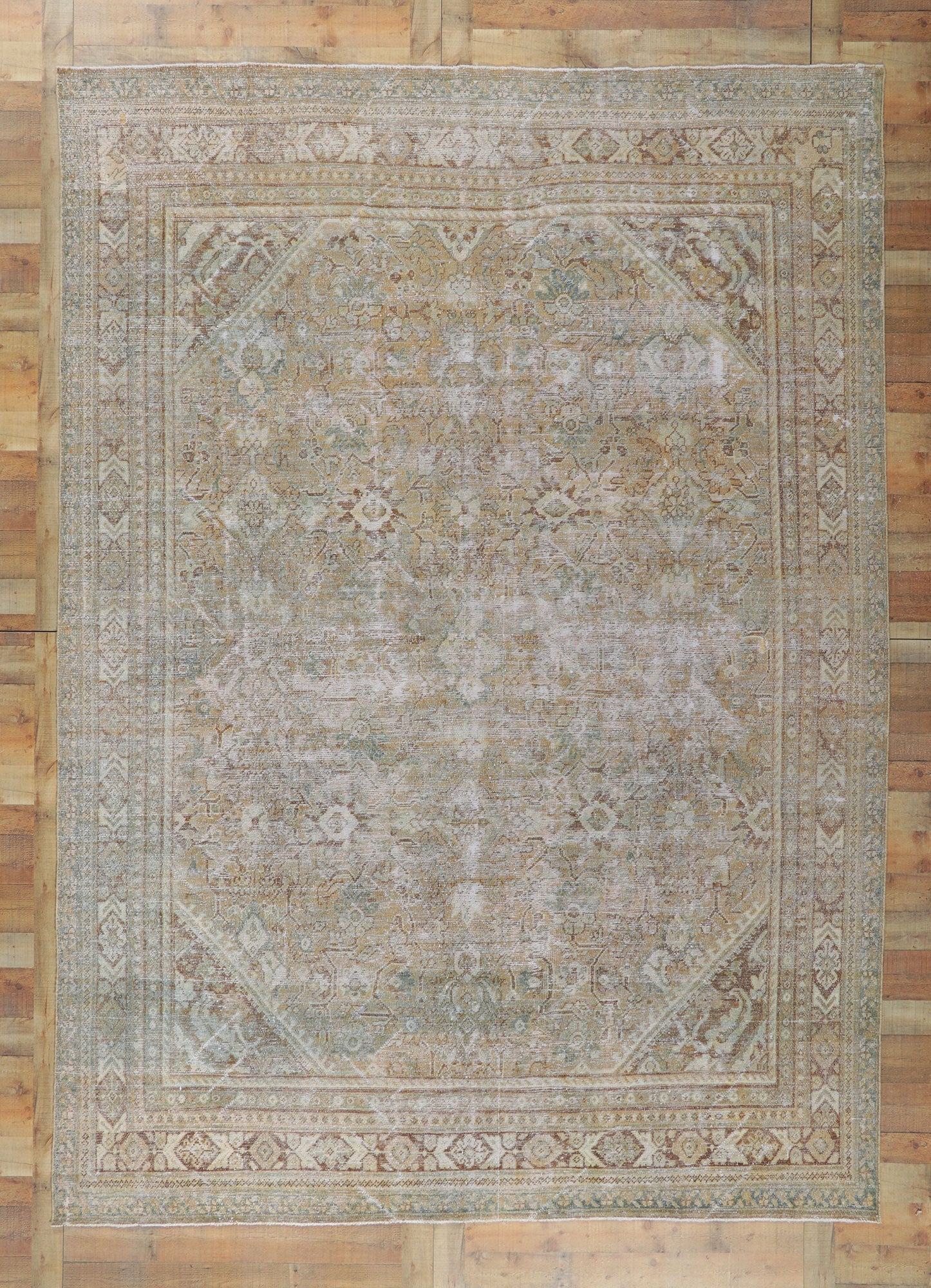 9 x 13 Antique Persian Mahal Rug 61170