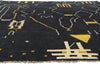 9 x 13 Modern Black Moroccan Area Rug 80707