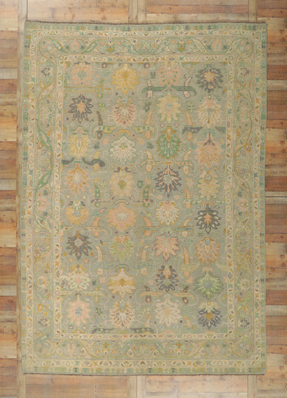 9 x 13 Colorful Oushak Rug 80733