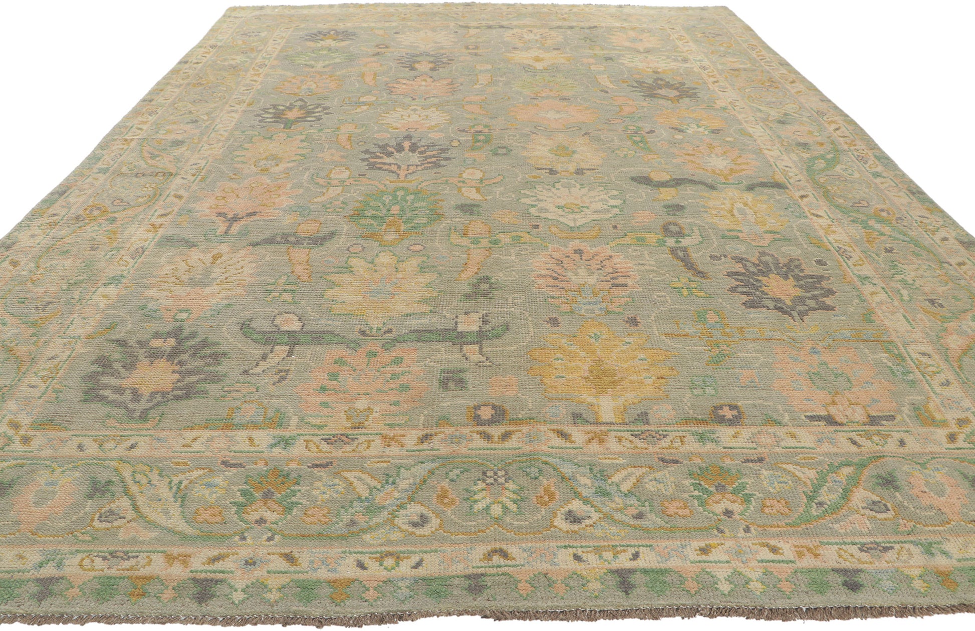 9 x 13 Colorful Oushak Rug 80733