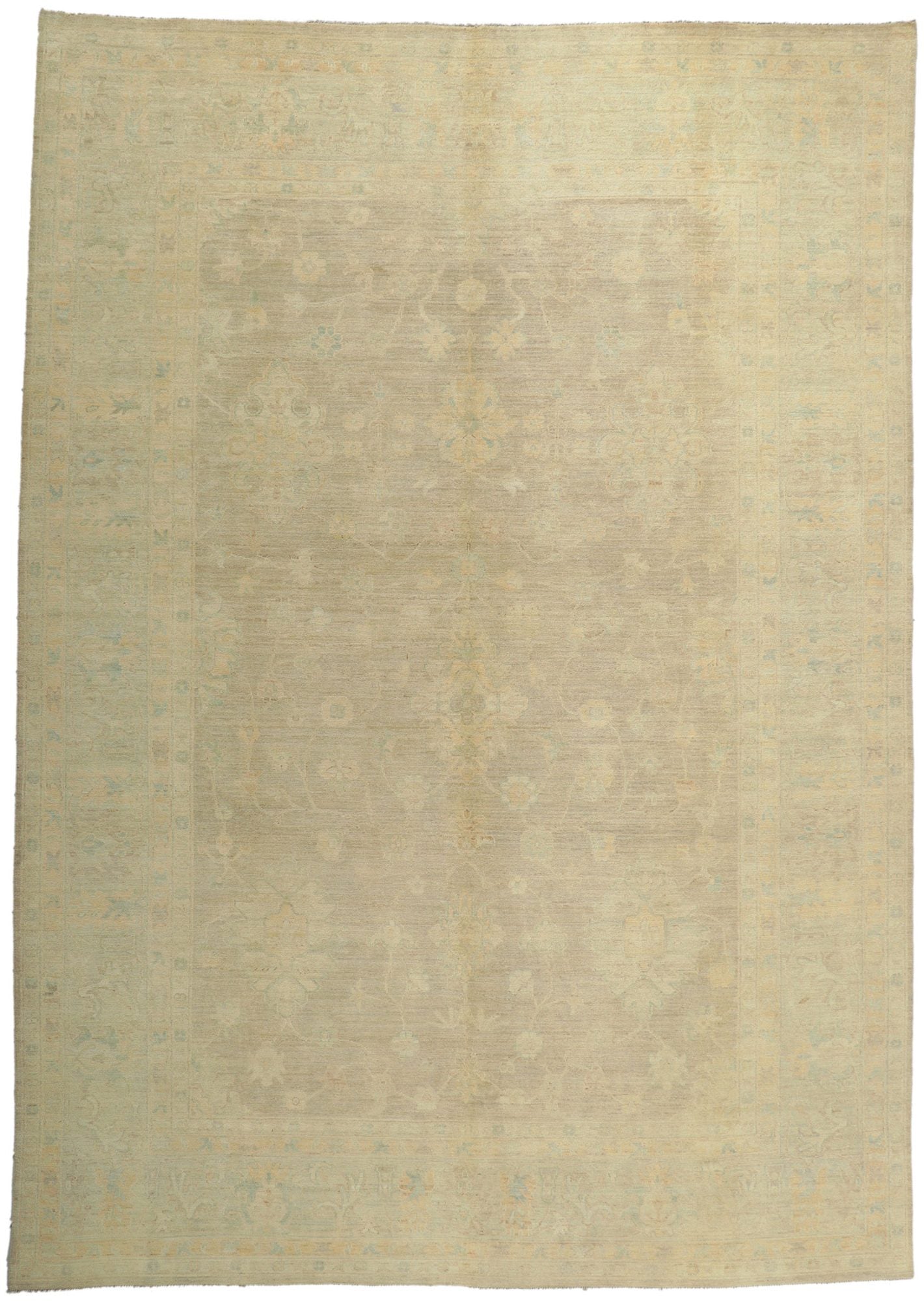 9 x 13 Vintage-Inspired Oushak Rug 80186