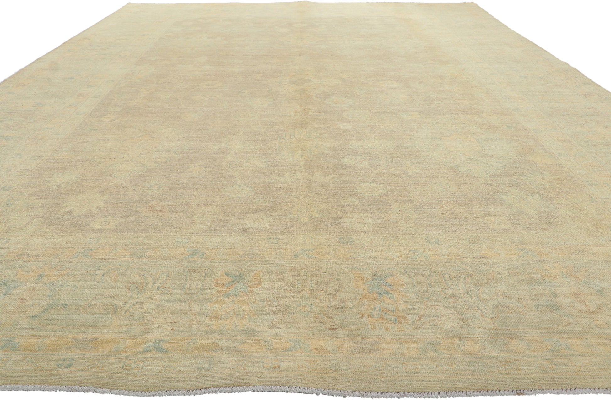 9 x 13 Vintage-Inspired Oushak Rug 80186