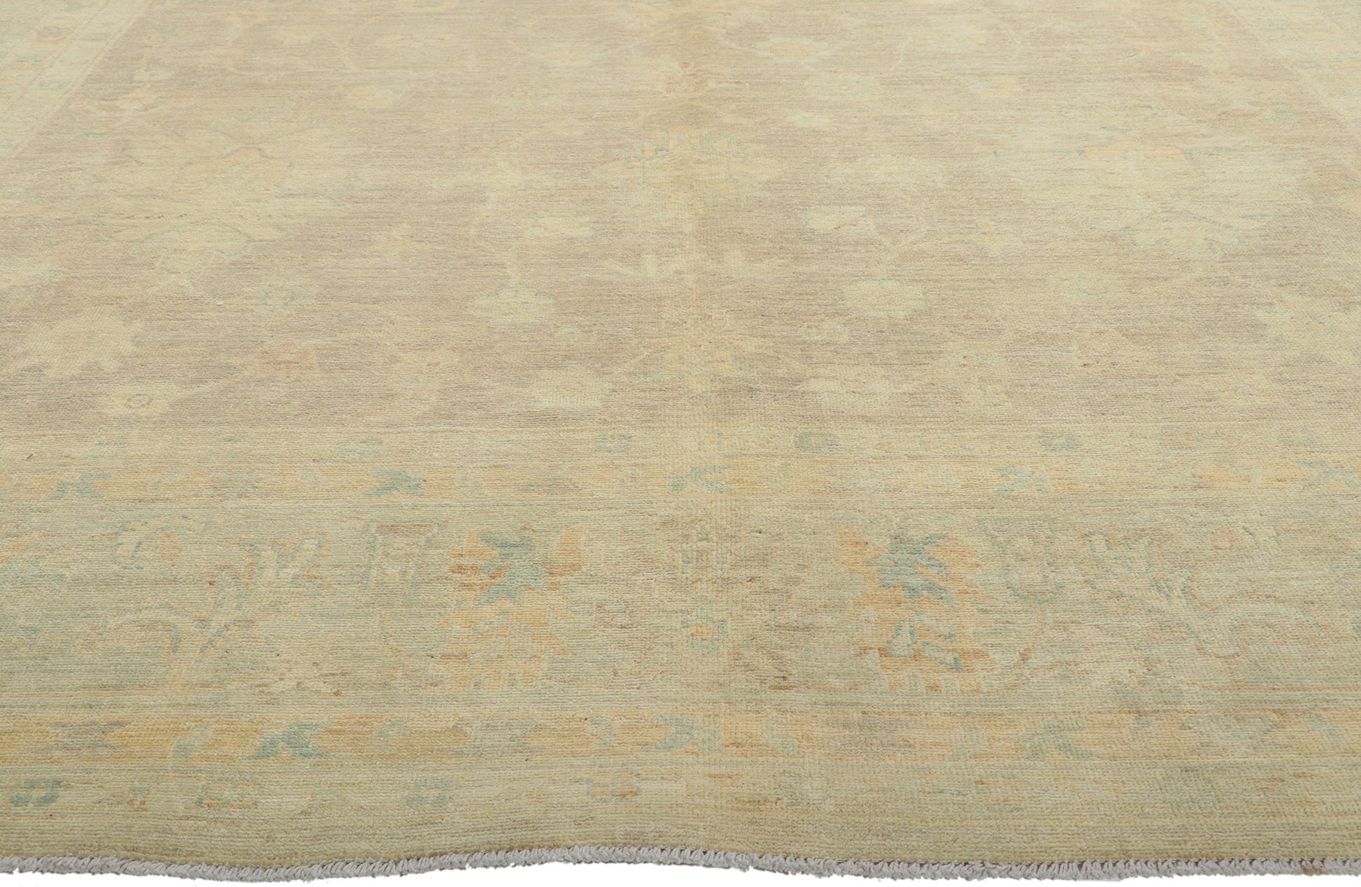 9 x 13 Vintage-Inspired Oushak Rug 80186