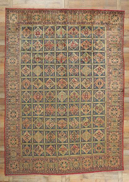 9 x 13 Vintage Persian Mahal Rug 61198