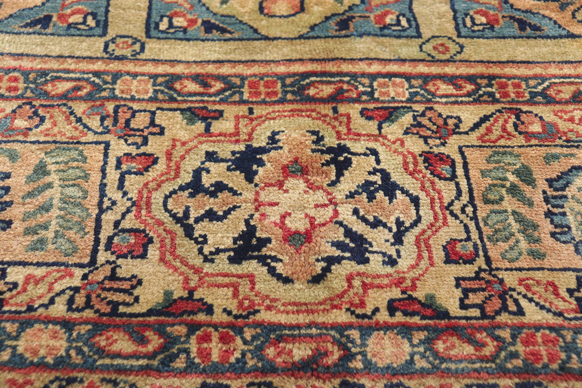 9 x 13 Vintage Persian Mahal Rug 61198