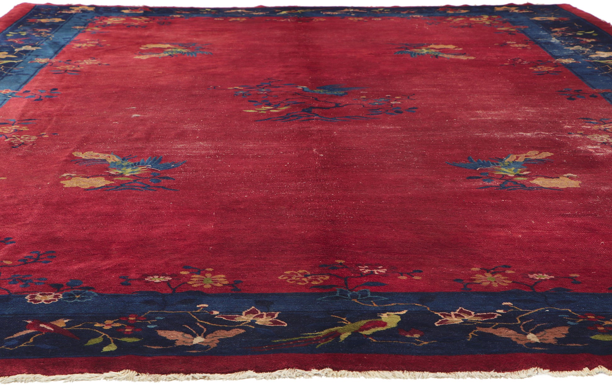 9 x 15 Antique Chinese Peking Rug 78313