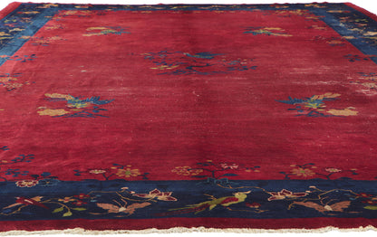 9 x 15 Antique Chinese Peking Rug 78313