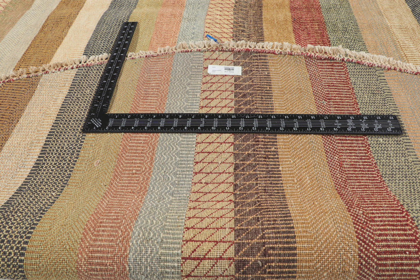 9 x 9 Modern Striped Round Area Rug 30300