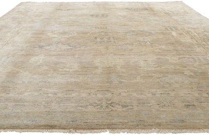 9 x 10 Earth-Tone Oushak Rug 30365