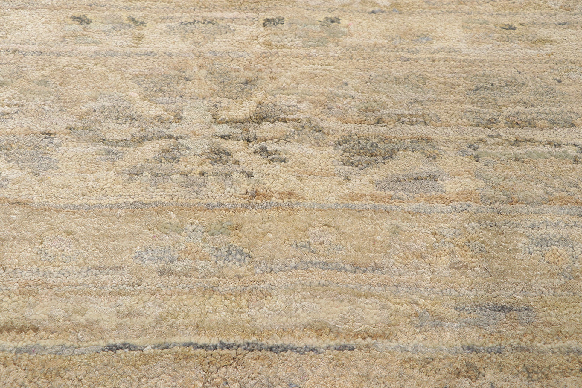 9 x 10 Earth-Tone Oushak Rug 30365