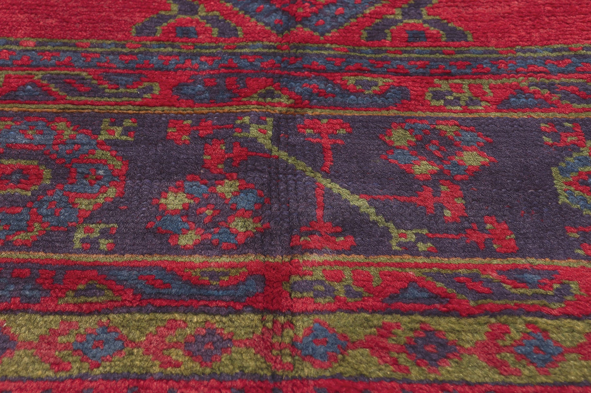 9 x 11 Antique Turkish Oushak Rug 78524