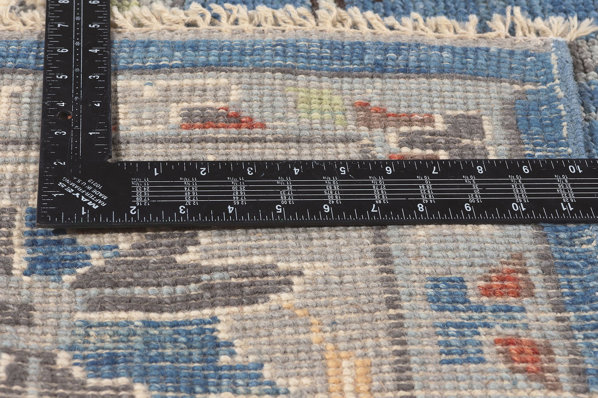 9 x 11 Colorful Blue Oushak Rug 80990