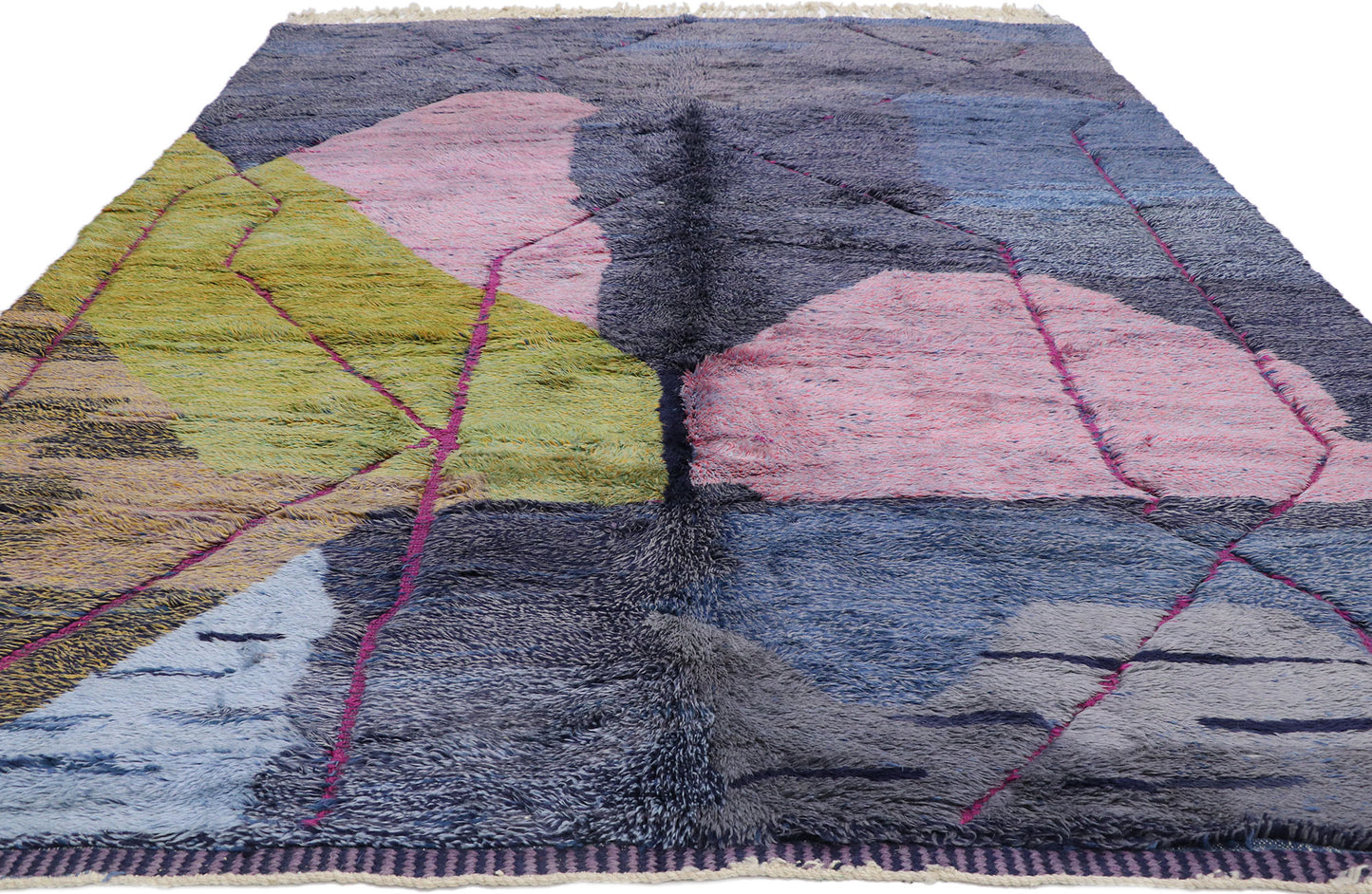 9 x 11 Colorful Beni Mrirt Moroccan Rug 21101