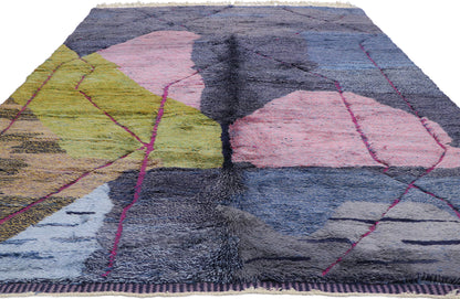 9 x 11 Colorful Beni Mrirt Moroccan Rug 21101