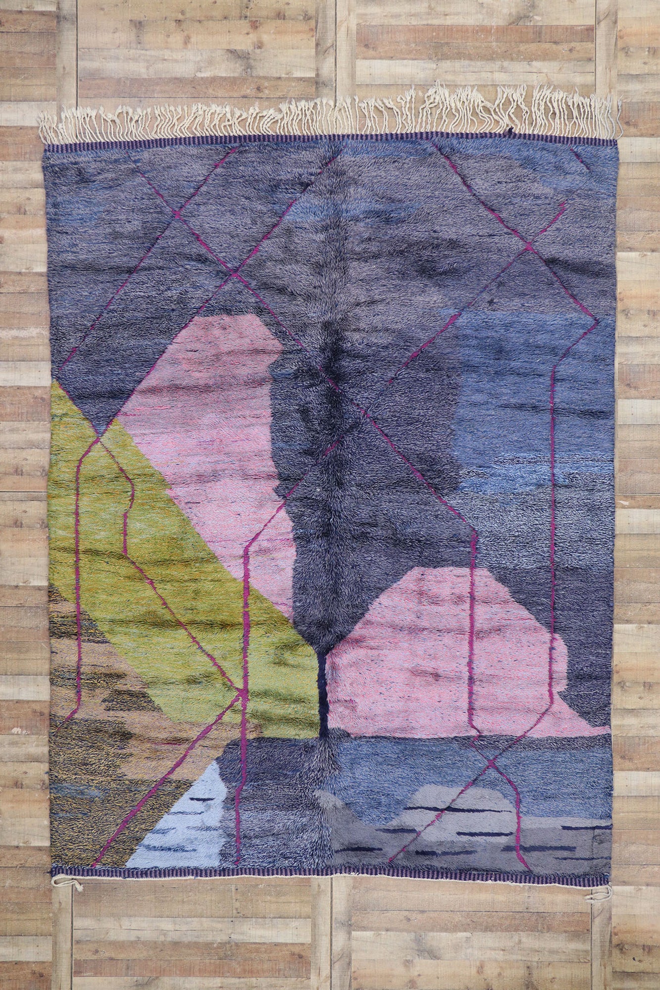 9 x 11 Colorful Beni Mrirt Moroccan Rug 21101