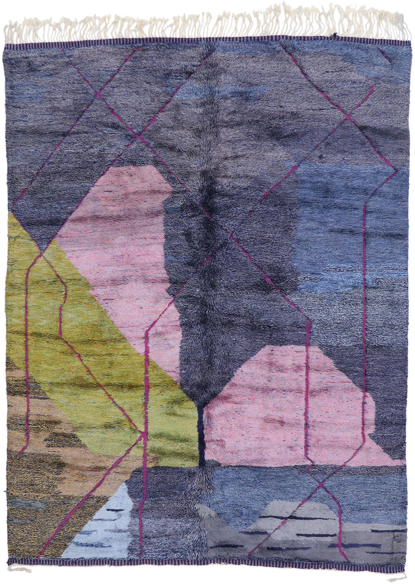 9 x 11 Colorful Beni Mrirt Moroccan Rug 21101