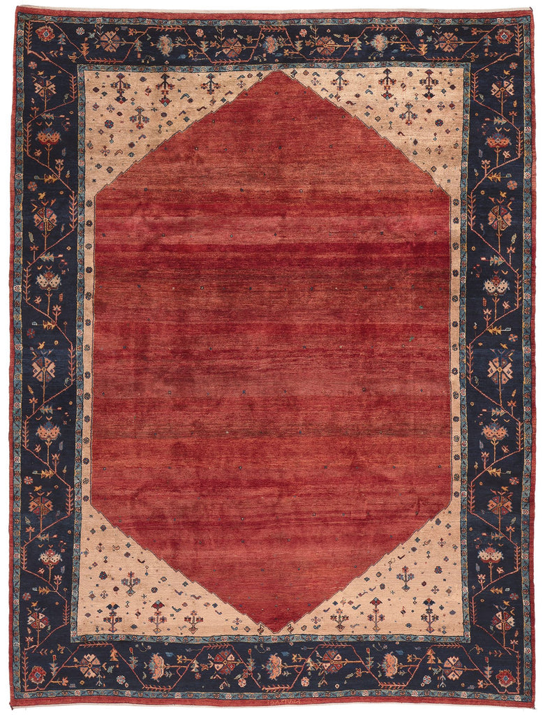 9 x 11 Vintage Persian Gabbeh Rug 78567