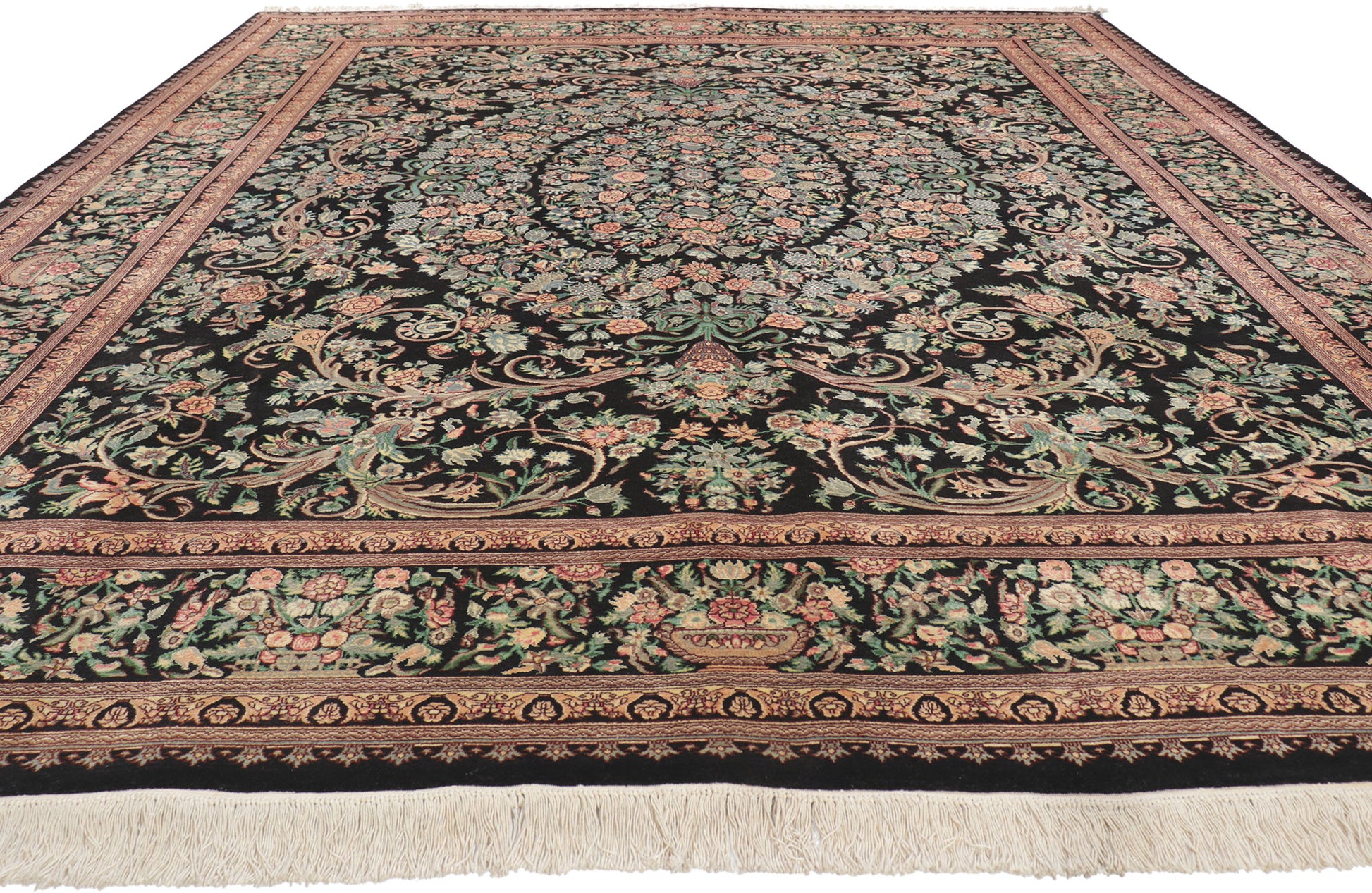 9 x 12 Vintage French Aubusson Style Rug 76773
