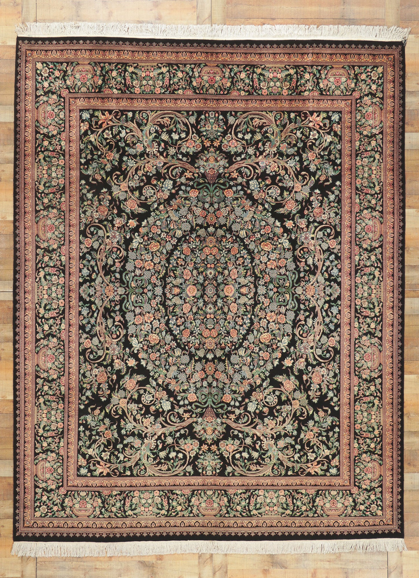 9 x 12 Vintage French Aubusson Style Rug 76773