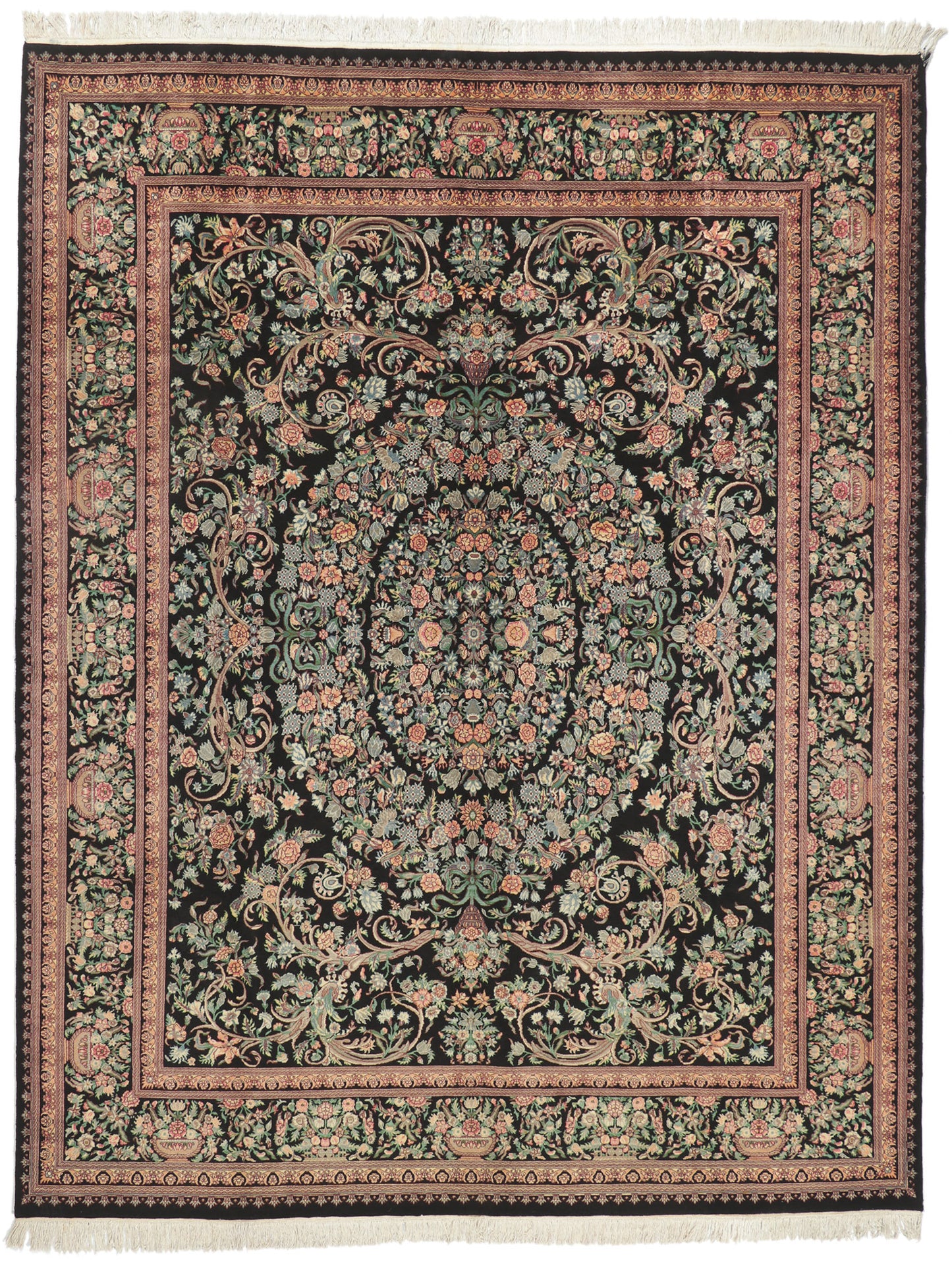 9 x 12 Vintage French Aubusson Style Rug 76773