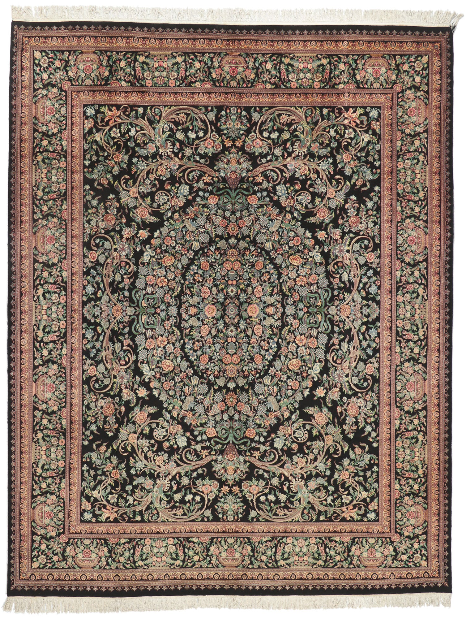 9 x 12 Vintage French Aubusson Style Rug 76773