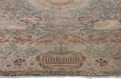 9 x 11 Vintage Persian Kashan Rug 78586