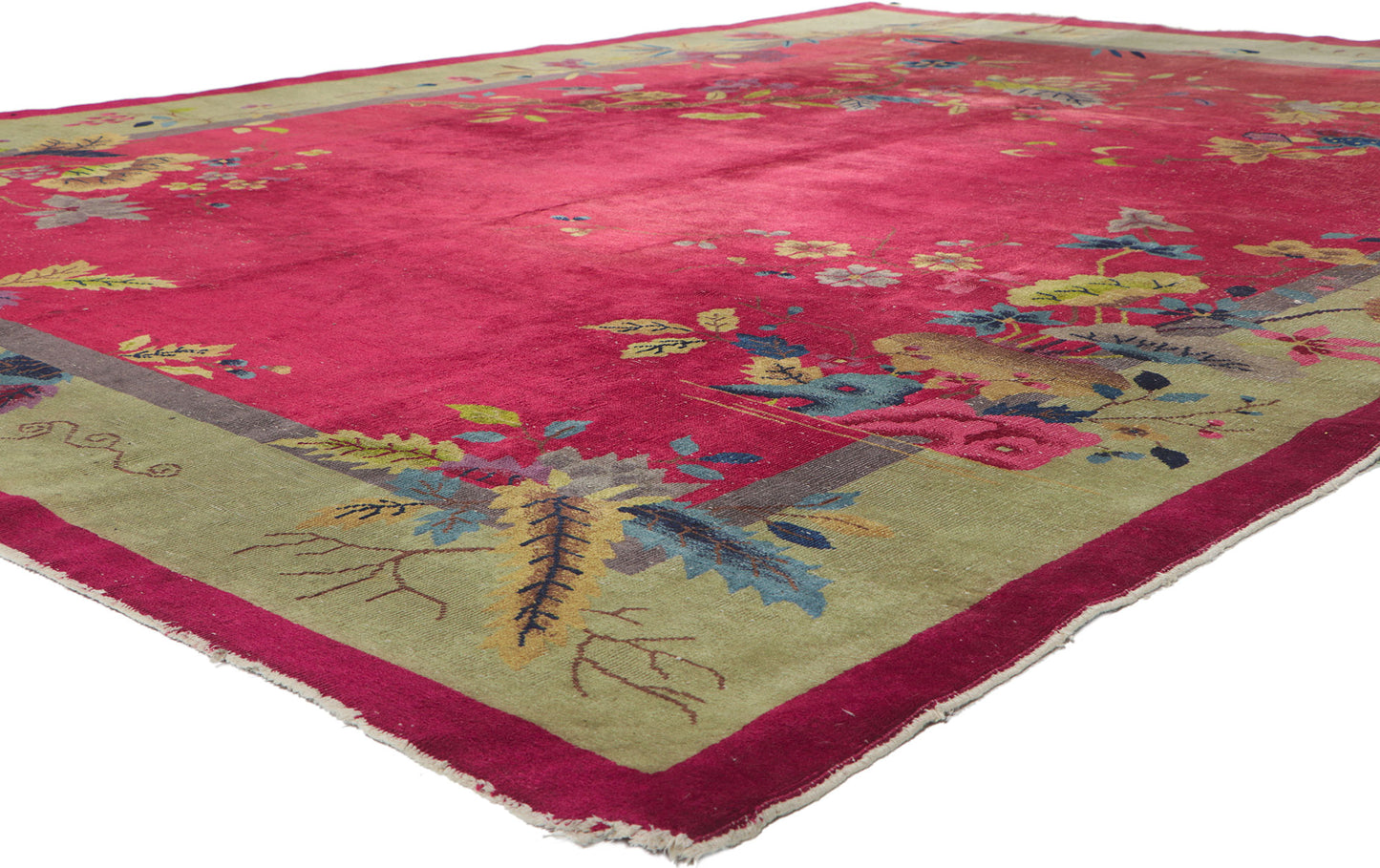 9 x 12 Antique Chinese Art Deco Rug 78317